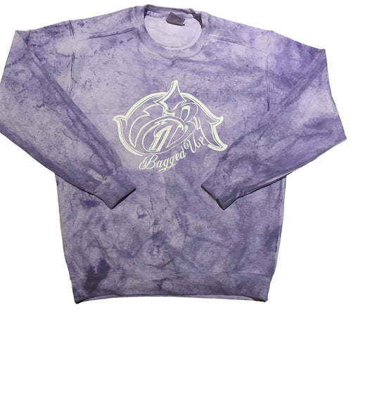 Crewneck purple color blast unisex